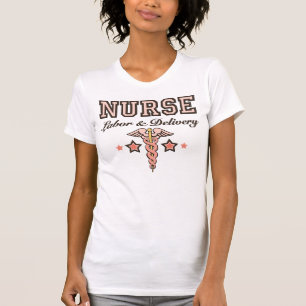 T-shirt Débardeur de caducée de rose d'infirmière de