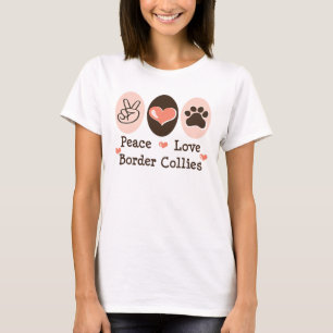 T-shirt Débardeur de colleys de frontière d'amour de pai