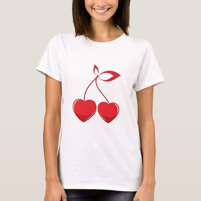 T-shirt Débardeur de composition cerise (Devant)