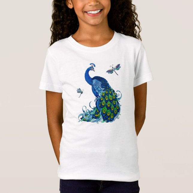 T-Shirt Débardeur de conception classique Peacock et Drago (Devant)