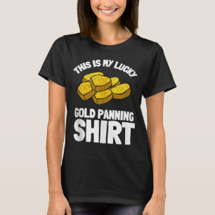 T-shirt Débardeur De Creusage D'Or Et De Panning D'Or