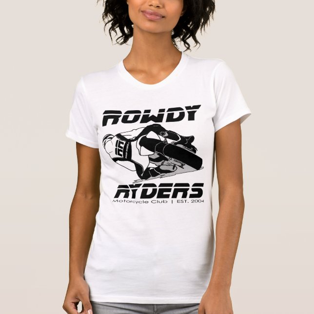 T-shirt Débardeur de dames dans logo blanc/noir (Devant)