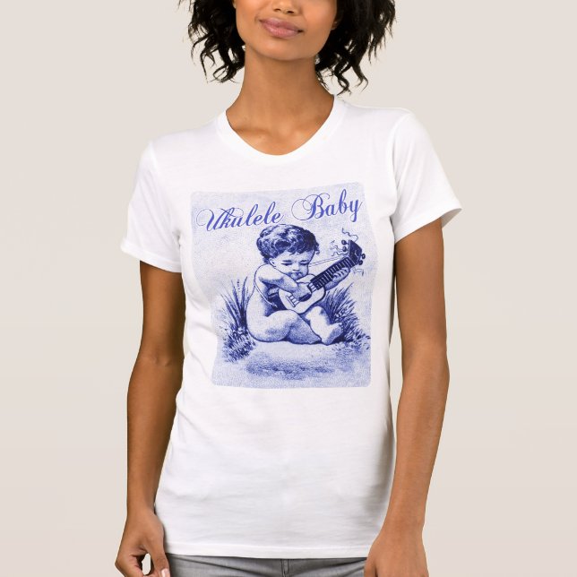 T-shirt Débardeur de dames de bébé d'ukulélé (Devant)