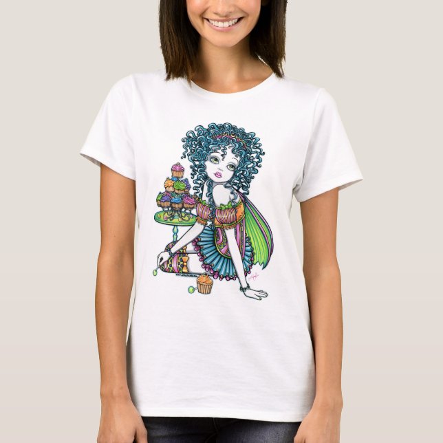 T-shirt Débardeur de fée de gâteau de tasse de "renoncule" (Devant)