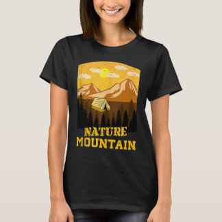 T-shirt Débardeur de la silhouette des montagnes et des fo