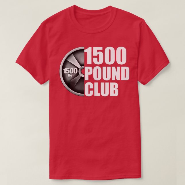 T-shirt débardeur de levage 1 500 livres Club (Design devant)