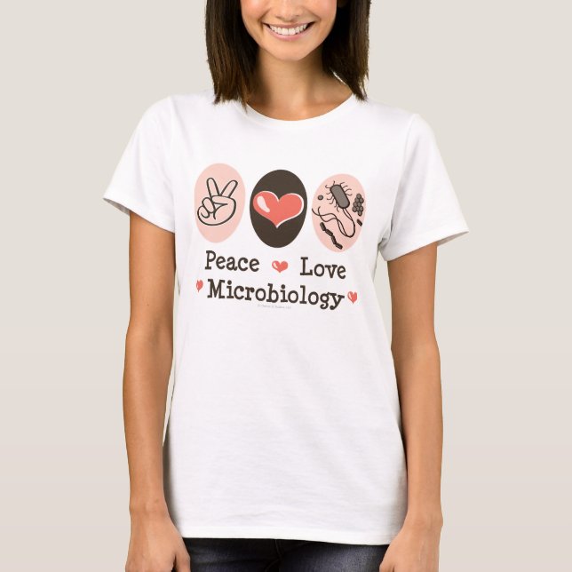 T-shirt Débardeur de microbiologie d'amour de paix (Devant)