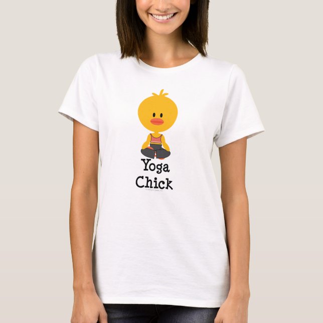 T-shirt Débardeur de poussin de yoga (Devant)