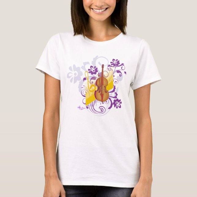 T-shirt Débardeur de tourbillon de violon (Devant)