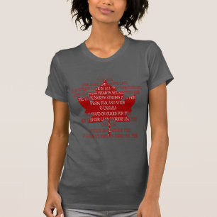 T-shirt Débardeur d'Hymne Canada Souvenir Chemise Canada
