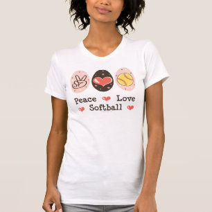 T-shirt Débardeur du base-ball d'amour de paix