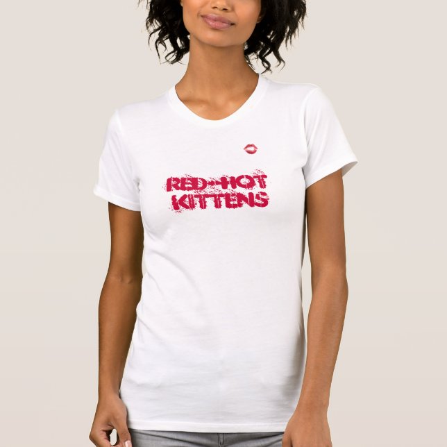 T-shirt Débardeur d'un rouge ardent de chatons (Devant)