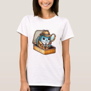 T-shirt Débardeur féminin Sardine détective excentrique