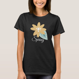 T-shirt Débardeur floral jaune printemps