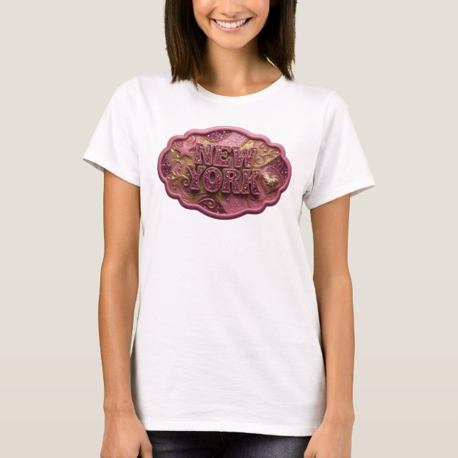 T-shirt Débardeur graphique NEW YORK Statement Gold (Devant)
