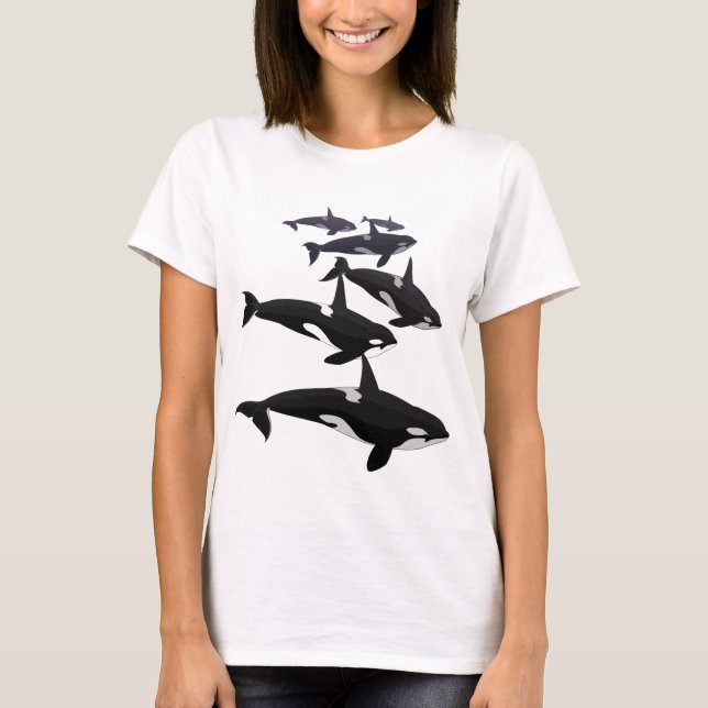 T-shirt Débardeur Orca femme Chemise Orca Whale Art Tops (Devant)