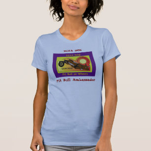 T-shirt Débardeur pourpre de dames de CHIEN de DIVA