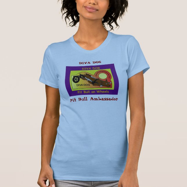 T-shirt Débardeur pourpre de dames de CHIEN de DIVA (Devant)