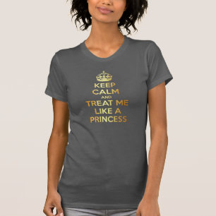 T-shirt Débardeur princesse avec texte doré