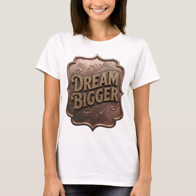 T-shirt Débardeur Statement Gold DREAM BIGGER (Devant)