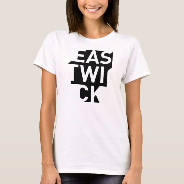 T-shirt Débardeur Vert-dans-Noir du logo des femmes (Devant)