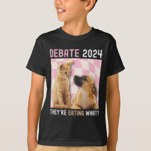 T-shirt Débat Élection 2024 Animaux de compagnie Chien Cha