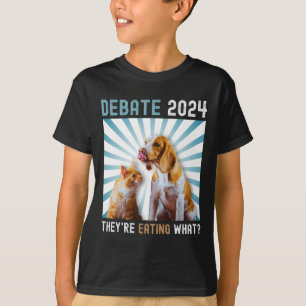 T-shirt Débat Élection 2024 Animaux de compagnie Chien Cha