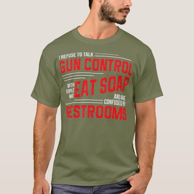 T-shirt Débat sur le contrôle des armes à feu 2e amendemen (Devant)