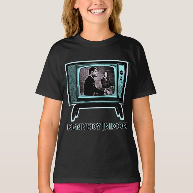 T-shirt Débat télévisé Kennedy Nixon 1960 (Devant)
