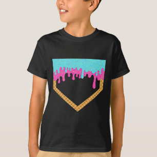 T-shirt Débit De Baseball Pour Garçons Ice Cream Drip Yout