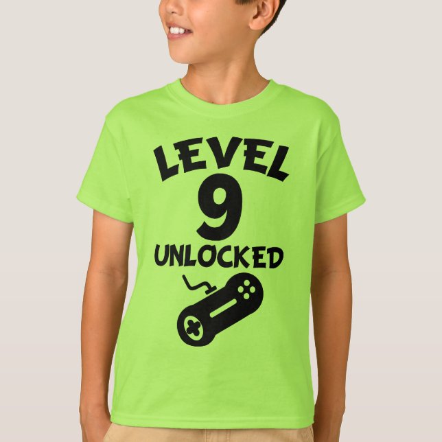 T-shirt débloqué d'anniversaire de jeux vidéo du (Devant)