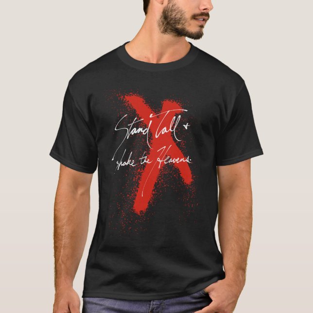 T-shirt Debout et secoue les cieux (Devant)