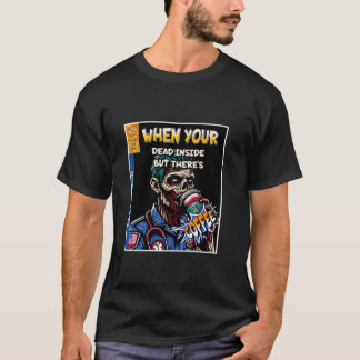 T-shirt Debout Inside Funny EMT Zombie Amateur de café