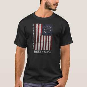 T-shirt debout pour la moto de betsy ross