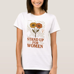 T-shirt Debout pour les femmes Moderne Tee-shirt d'art en