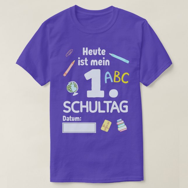 T-shirt Début de l'inscription scolaire de l'enfant 66 (Design devant)