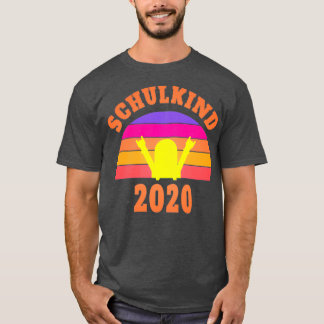 T-shirt Début de l'inscription scolaire vintage