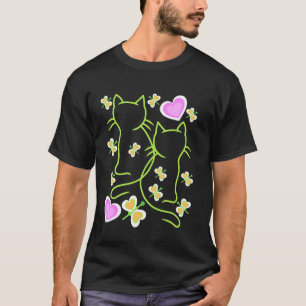 T-shirt Début de printemps Rétro Chats Chats Chatons Enfan