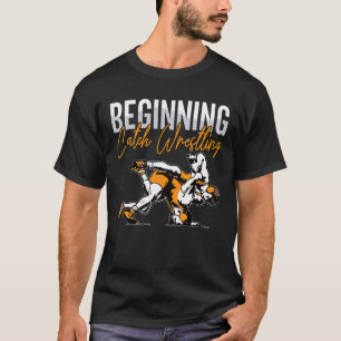 T-shirt Début du jeu de lutte de pêche Wres Catch