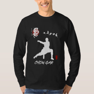 T-shirt Débutant Chow Gar Calligraphie Arts Martiaux Chino