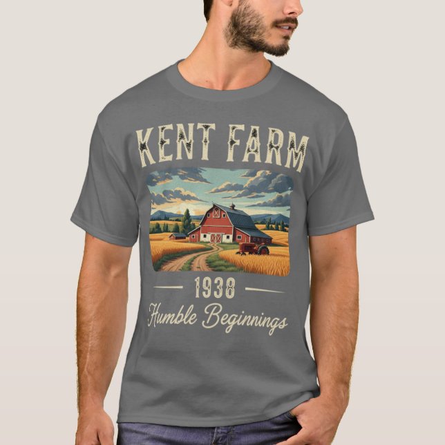 T-shirt Débuts modestes de la ferme Kent 1938 (Devant)