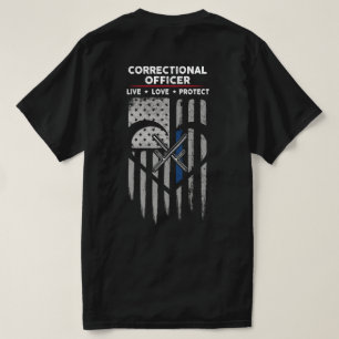 T-shirt Décal de l'agent de correction du drapeau américai