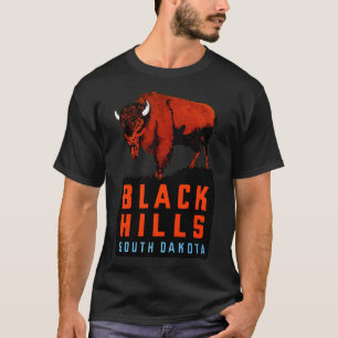T-shirt Décal Vintage voyage de Black Hills South Dakota