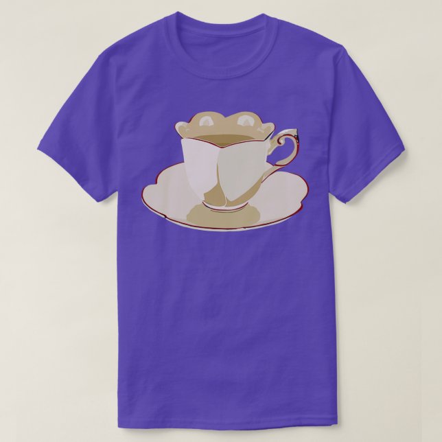 T-shirt Décalage de l'accent de la tasse de thé (Design devant)