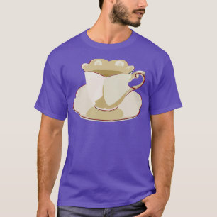 T-shirt Décalage de l'accent de la tasse de thé