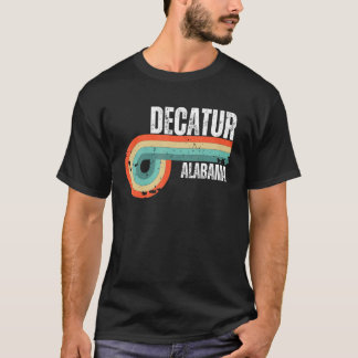 T-shirt Décatur City Alabama Etat Vintage Retro Souvenir