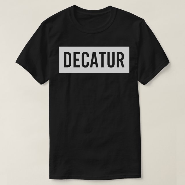 T-shirt DECATUR GA GEORGIA Funny City Accueil Racines USA  (Design devant)
