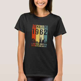 T-shirt décembre 1962 60 Ans d'être génial