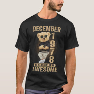 T-shirt Décembre 1978 45e Anniversaire 2023 45 Ans D'Être