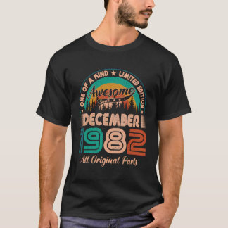 T-shirt Décembre 1982 Anniversaire stupéfiant depuis décem